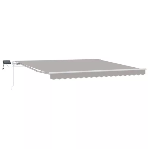 Behúzható napellenző tartalmaz Világosszürke 400 ×300 cm szövet