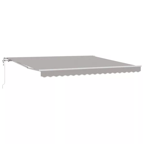 Behúzható napellenző 400 × 300 cm Világosszürke