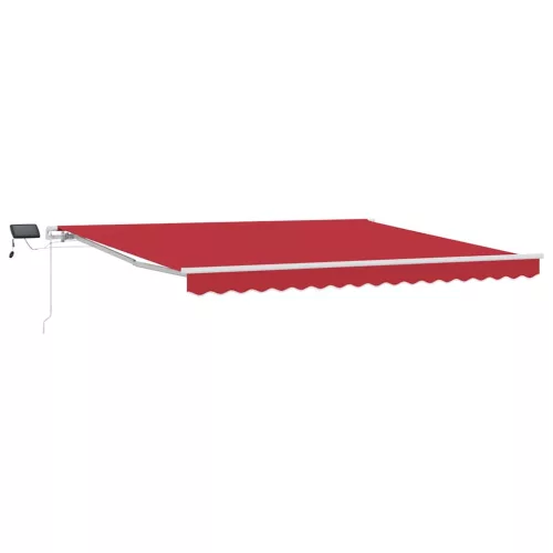 Behúzható napellenző tartalmaz Piros 400 ×300 cm szövet