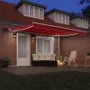 Behúzható napellenző tartalmaz Piros 400 ×300 cm szövet