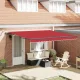Behúzható napellenző tartalmaz Piros 400 × 300 cm szövet
