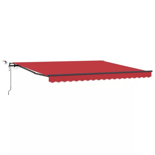 Behúzható napellenző tartalmaz Piros 400 × 300 cm szövet