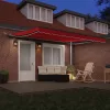 Behúzható napellenző tartalmaz Piros 400 × 300 cm szövet