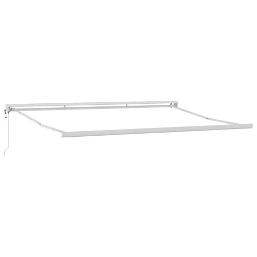 Behúzható napellenző Piros 400 ×300 cm Szövet és Fém