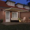 Behúzható napellenző tartalmaz Zöld és sárga 400 ×300 cm szövet