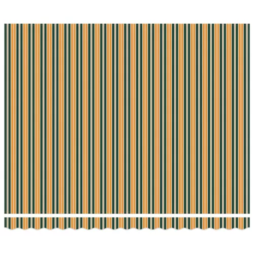 Behúzható napellenző Zöld és sárga 400 × 300 cm szövet