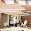 Behúzható napellenző Sokszínű 400 × 350 cm szövet
