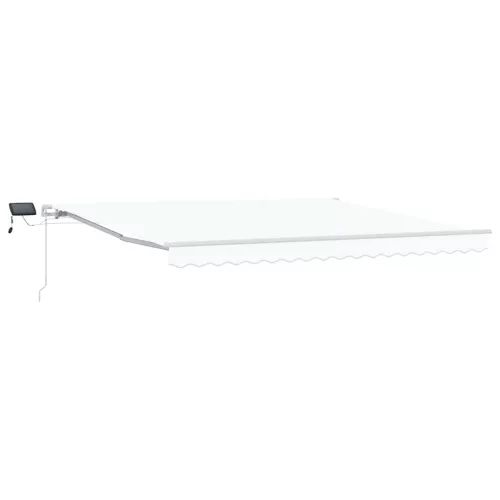 Behúzható napellenző tartalmaz Fehér 400 ×350 cm szövet