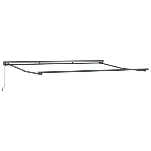 Behúzható napellenző Kék és fehér 450 × 300 cm szövet