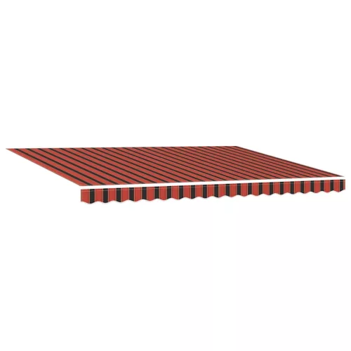 Behúzható napellenző narancssárga és barna 450 ×300 cm szövet
