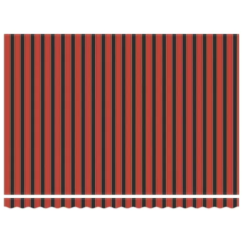 Behúzható napellenző Narancs és Barna 450x300 cm szövet