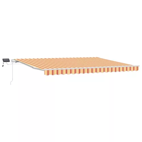 Behúzható napellenző sárga és narancssárga 450 ×300 cm szövet
