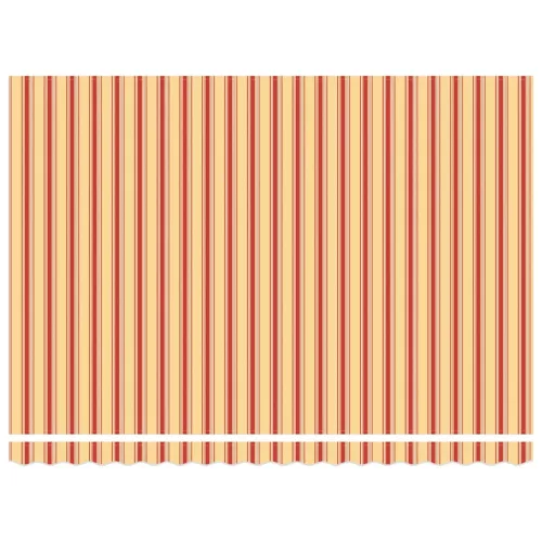 Behúzható napellenző Sárga és narancs 450x300 cm szövet