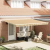 Behúzható napellenző 450 × 300 cm Sokszínű