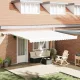 Behúzható napellenző tartalmaz Fehér 450 ×300 cm szövet