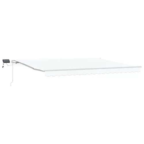 Behúzható napellenző tartalmaz Fehér 450 ×300 cm szövet