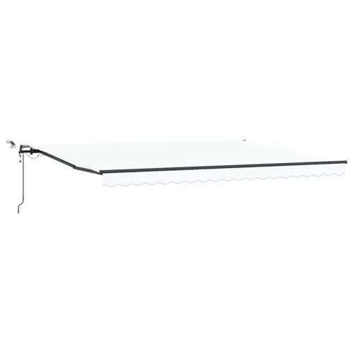 Behúzható napellenző tartalmaz Fehér 450 × 300 cm szövet