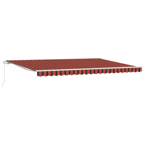 Behúzható napellenző Narancs és Barna 500 × 300 cm