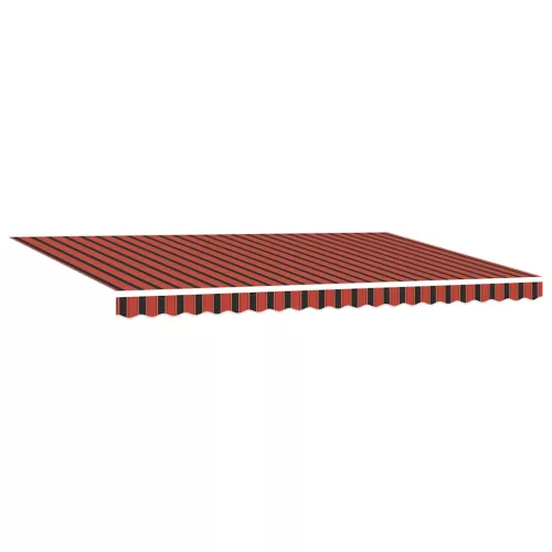 Behúzható napellenző Narancs és Barna 500 × 300 cm