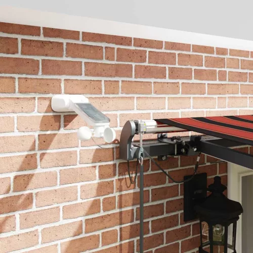 Behúzható napellenző narancssárga és barna 500 × 300 cm szövet