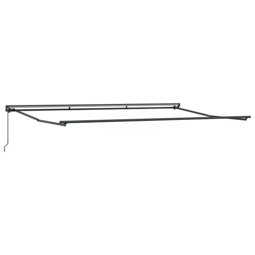 Behúzható napellenző Narancs és Barna 500x300 cm szövet