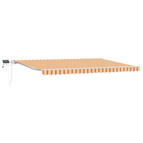 Behúzható napellenző sárga és narancssárga 500 ×300 cm szövet