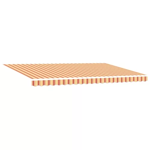 Behúzható napellenző Sárga és narancs 500 × 300 cm