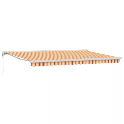 Behúzható napellenző sárga és narancssárga 500 × 300 cm