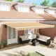 Behúzható napellenző Sokszínű 500 × 300 cm Szövet és Fém