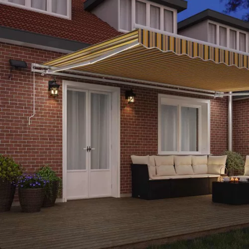 Behúzható napellenző tartalmaz Sokszínű 500 ×300 cm szövet