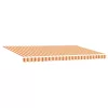 Behúzható napellenző sárga és narancssárga 500 ×350 cm szövet