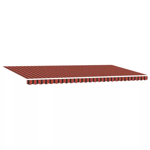 Behúzható napellenző Narancs és Barna 600 × 300 cm