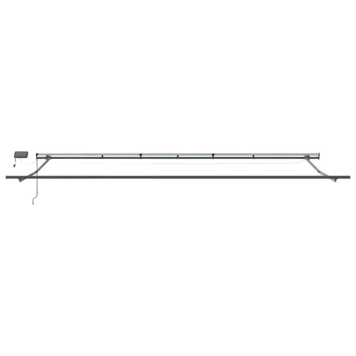 Behúzható napellenző narancssárga és barna 600 ×300 cm szövet