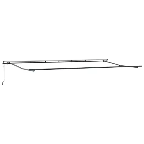 Behúzható napellenző narancssárga és barna 600 ×300 cm szövet