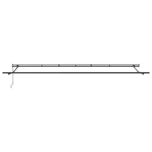 Behúzható napellenző narancssárga és barna 600 ×300 cm szövet
