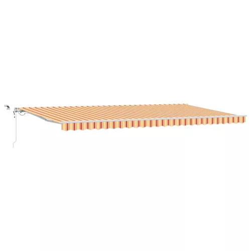 Behúzható napellenző Sárga és narancs 600 × 300 cm