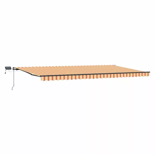 Behúzható napellenző sárga és narancssárga 600 ×300 cm szövet