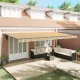 Behúzható napellenző Sokszínű 600 × 300 cm szövet