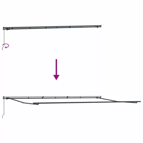 Behúzható napellenző Sokszínű 600 × 300 cm szövet
