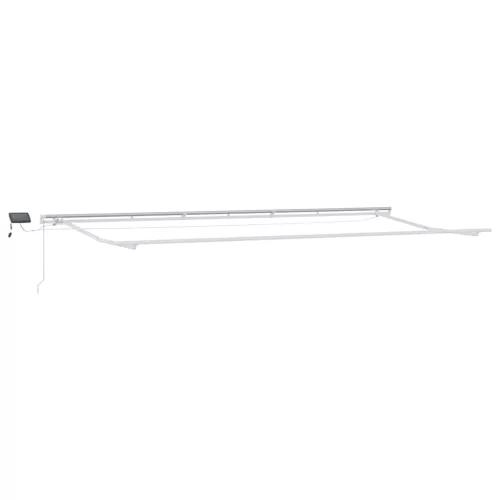 Behúzható napellenző narancssárga és barna 600 ×350 cm szövet
