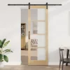 Csúszóajtó Egyéb ORKDAL Barna 78 x 232 cm Fa és fém