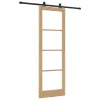 Csúszóajtó ORKDAL Barna 78 x 232 cm Fa és fém