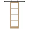 Csúszóajtó ORKDAL Barna 78 x 232 cm Fa és fém