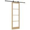 Csúszóajtó ORKDAL Barna 78 x 232 cm Fa és fém