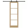 Csúszóajtó ORKDAL Barna 78 x 232 cm Fa és fém