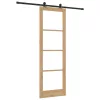 Csúszóajtó ORKDAL Barna 78 x 232 cm Fa és fém