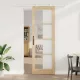 Csúszóajtó ORKDAL Barna 78 x 232 cm Fa és fém