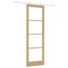 Csúszóajtó ORKDAL Barna 78 x 232 cm Fa és fém