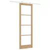 Csúszóajtó ORKDAL Barna 78 x 232 cm Fa és fém