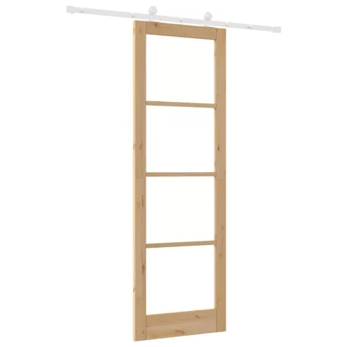 Csúszóajtó ORKDAL Barna 78 x 232 cm Fa és fém